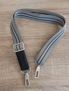 Lululemon Athletica Replacement Adjustable Bag Strap Black White Chevron 28-46" - Picture 1 of 3