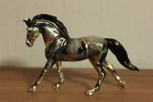 Breyer Pferd Modellpferd Stablemate OOAK Decorator Custom Repaint Warmblood Grau - Bild 1 von 4