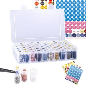 Diamond Painting Storage Containers, 1 Pack 60 Grids Bead Organizer and Diamo... - Picture 1 of 8