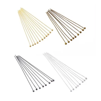 200 Pcs Head Pins Jewellery Head Pins Metal Ball Head Pins for Jewelry Making - Bild 1 von 4