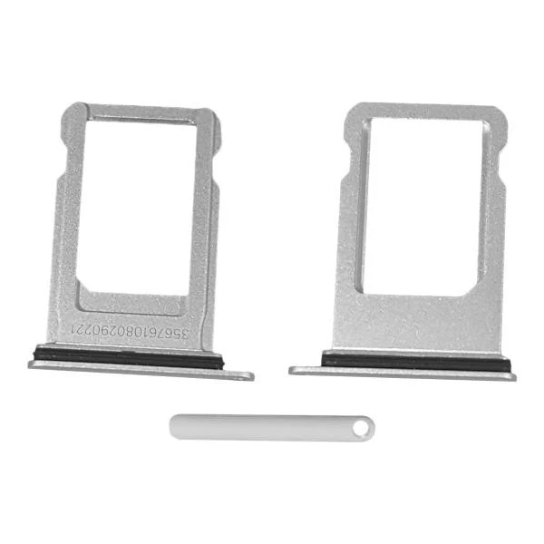 CARRELLO SIM PER IPHONE 8 - SE 2020 - SE 2022 SILVER ARGENTO - Immagine 1 di 1