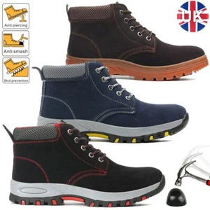 Mens Waterproof Safety Work Boots Steel Toe Cap Casual Shoes Trainers Hiking - Picture 1 of 47