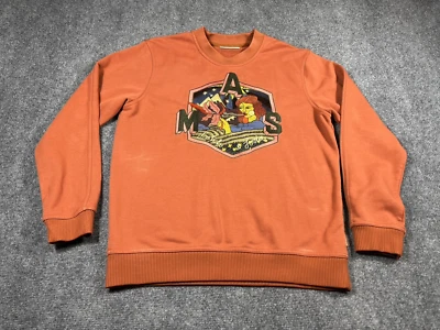 Sudadera Scotch And Soda Para Hombre Talla Grande Manga Larga Cuello Redondo Naranja Informal Foto 1 de 4