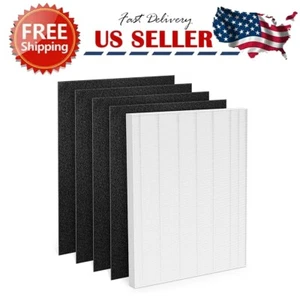True HEPA + Carbon Filter Set for Winix 115115 PlasmaWave 6300 Air Purifier - Picture 1 of 6