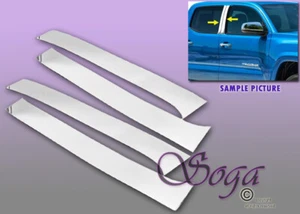 PARA 2016-2019 TOYOTA TACOMA DOBLE CABINA CROMO 4 PIEZAS POSTE DE PILAR ACERO INOXIDABLE NUEVO - Imagen 1 de 1