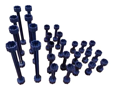 Quercetti Skyrail Roller Coaster Lot of 27 Replacement Track Supports - Image 1 of 4