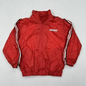 Nike Athletics Vintage 1990's Youth Lined Windbreaker Jacket Size M Red - Picture 1 of 11