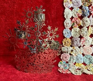 Silverplate Snowflake Candle Holder by Yankee Candle Holds 3 Votives Weighted - Picture 1 of 5
