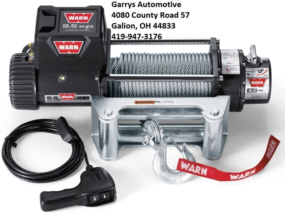 WARN 68500 9.5XP 9500lb 6HP Ultimate Performance Winch 12V 100' 5/16 Wire Rope - Image 1 of 2