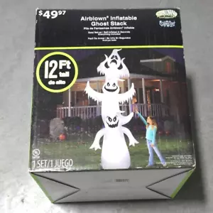 Gemmy Giant Ghost Stack Airblown Inflatable Colossal 12’ Lighted Halloween - Bild 1 von 3