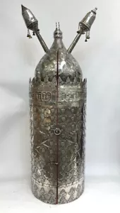 Sefer Tora Vintage auf Gvill 56 cm Torarolle Jewish Judaica SKU 115 - Bild 1 von 10