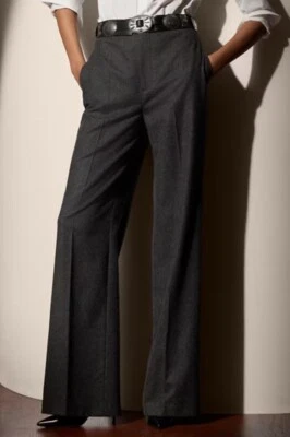 Lauren Ralph Lauren Womens Andover Gray Wool Blend Dress Trousers Pants Size 10 - Image 1 of 4