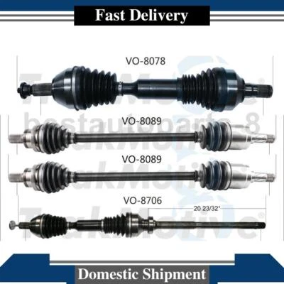 Conjunto de eje articulado eje CV delantero trasero TrakMotive para Volvo XC60 2012 2011 2010 Foto 1 de 4