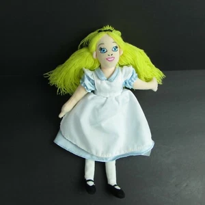 Muñeca bolsa de frijoles de peluche Walt Disney Alicia en el país de las maravillas 10" - Imagen 1 de 6