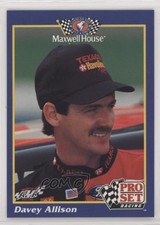 1992 Pro Set Maxwell House Racing Davey Allison #10 HOF