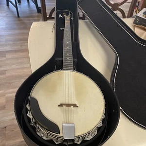 Cameo Korea 5-STRING BANJO VINTAGE 70S /80S ORIGINAL CASE asis i dont play - Picture 1 of 17