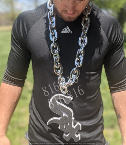 Chicago White Sox Fan Chain, Giant Necklace Licensed MLB Cover