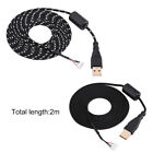 Universal Mouse Cable Braided Line Wire Replacement For Or Logitec