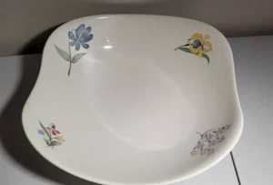 Vintage 1950s Hall Hallcraft Eva Zeisel SERVING BOWL Bouquet Floral Flowers - Bild 1 von 8