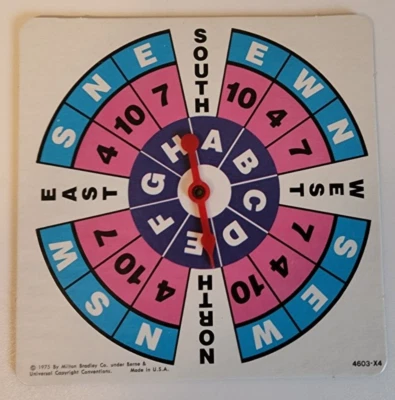 Spinner Only For Bermuda Triangle Game Sinister Mystery Swallows Ships 1975 - Image 1 of 2