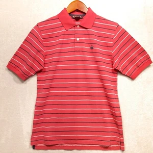 Brooks Brothers Boys Performance Knit Polo Shirt Sz.Large/Pink-Blue Stripes - Picture 1 of 8