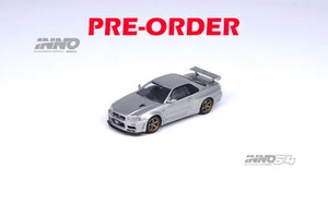 (Pre-order) INNO64 1/64 Die-cast NISSAN SKYLINE GT-R (R34) V-Spec II Silver