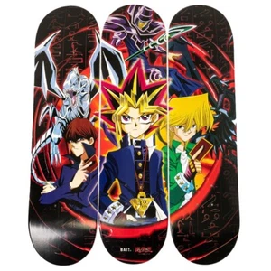 Yu-Gi-Oh x Bait Skate Deck 3 Skateboard Set Negro Edición Limitada 300 Patineta - Imagen 1 de 13