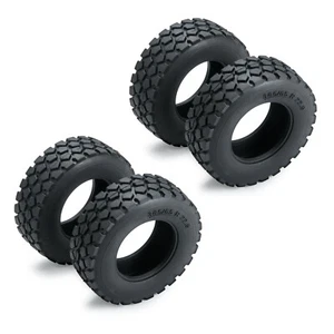 4Pcs Upgraded RC Car Rubber Tires Tyres For Tamiya 1/14 Tractor Truck Parts - Picture 1 of 14