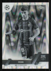 2022-23 Topps Chrome UEFA Black and White RayWave Refractors #136 Pedri - Imagen 1 de 2