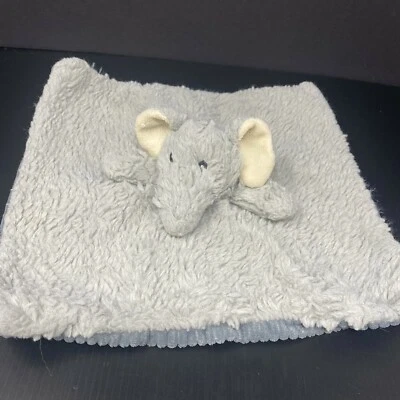 Maxx серый слон плюшевый ребенок милый безопасности одеяло погремушка ребристый лохматый  - Изображение 1 из 4
