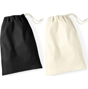 Westford Mill 100% Cotton Stuff Rope Draw Bag - Picture 1 of 3