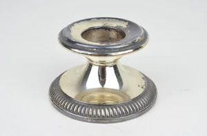 Antiker Kerzenständer um 1890 aus 925 Silber - 131 Gramm gefüllt - Kerzenhalter - Bild 1 von 5