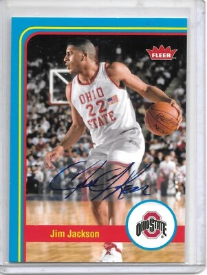 2012-13 Fleer Retro JIM JACKSON AUTO AUTOGRAPH OHIO STATE BUCKEYES!! - Image 1 of 2