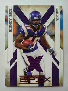 2010 Panini Epix Sidney Rice Minnesota Vikings South Carolina 216/250 - Jersey - Imagen 1 de 2