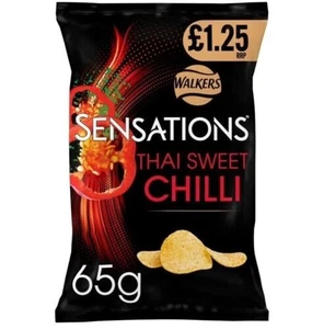 Walkers Sensations Thai Sweet Chili Sharing Crisps 150g geeignet für Vegetarier