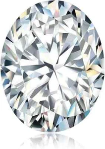 Diamante CVD cultivado en laboratorio certificado de 5,00 quilates color D, diamante suelto corte ovalado I F - Imagen 1 de 4