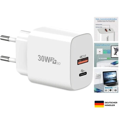 30W USB C Ladegerät, USB C Netzteil PD 3.0 Schnellladegerät für Google Pixel ... - Bild 1 von 4