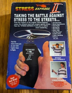 Vintage Stress Express II Hubschrauber Handspielzeug versiegelt Neuzustand getragen Box - Bild 1 von 5