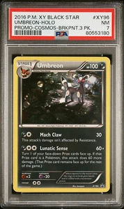 2016 POKEMON BLACK STAR PROMO UMBREON #XY96 HOLO FOIL PSA 7 NM #80553180 - Picture 1 of 2