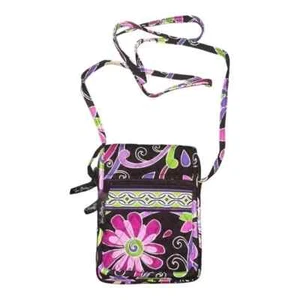 Vera Bradley Purple Punch Mini Hipster Crossbody Bag Floral Retired NWOT - Picture 1 of 5