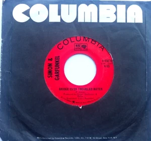 SIMON & GARFUNKEL – Bridge Over Troubled Water -Vinyl 45rpm 1970 - Foto 1 di 5