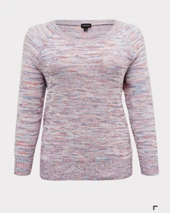 Torrid Pullover Damen mehrfarbig Konfetti Garn Pullover Shirt - 5 5X 28W - Bild 1 von 5