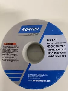NORTON Aluminiumoxid Schleifscheibe 8" x 1" x 1" 150er Körnung - Bild 1 von 3