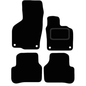 FITS VW PASSAT CC B7 2008 TO 2015 TAILORED BLACK CARPET CAR FLOOR MATS (4 PCS) - Picture 1 of 6