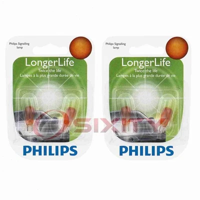 2 pc Philips Front Side Marker Light Bulbs for Pontiac Grand Prix 1988-1996 ab - Image 1 of 4