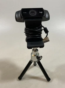 Logitech Logi 1080p HD USB Web camera - Black V-U0028 With Stand - Afbeelding 1 van 3
