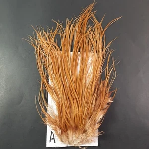 Ginger Dry Fly Saddle Hackle Long Thin Tying Feathers Materials #A - Picture 1 of 6
