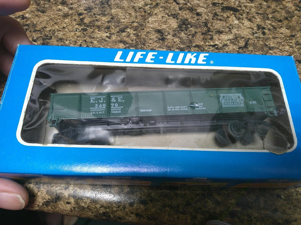 HO Scale Life-Like EJ&E 40' Gondola Car #34079 no insert box - Image 1 of 1