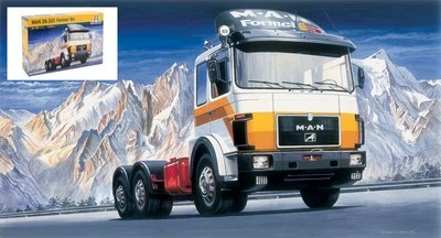 KIT MODELLINO CAMION STATICO ITALERI MAN 26.321 FORMEL SIX MODELLISMO SCALA 1/24 - Immagine 1 di 4