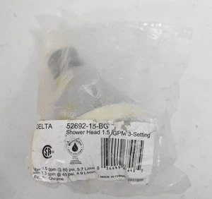 Delta Duschkopf 1,5 GPM 3 Einstellungen verchromt 52692-05-BG Original OEM - Bild 1 von 5